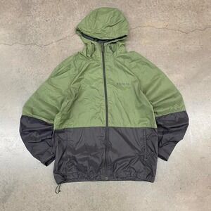 Columbia Green Black Windbreaker Jacket Men's Size M Y2K